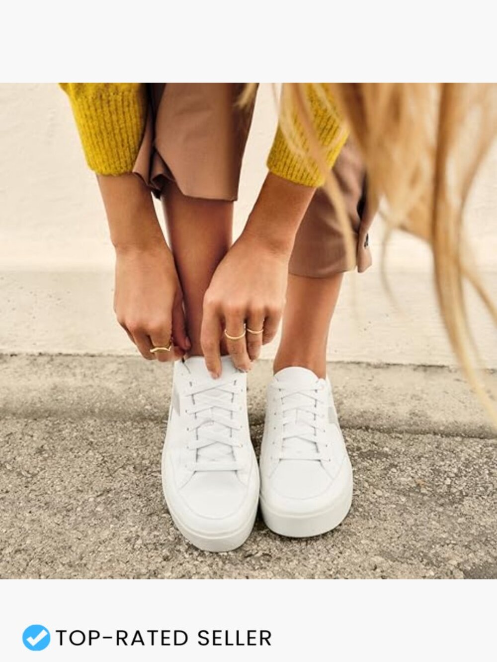 Women's Lace-Up Sneakers Casual Comfort Lightweight Fashion Sneakers Low Top - Picture 2 of 7